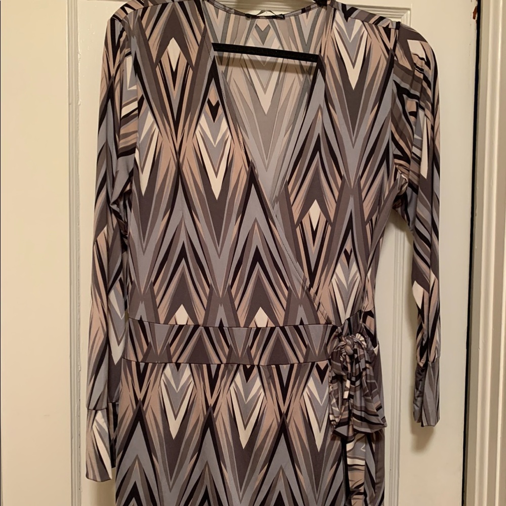 Ariella Long sleeve wrap romper Size L